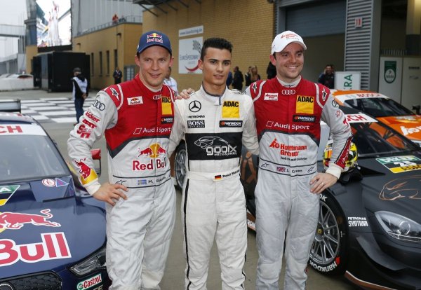 Lausitzringi királyok: Ekström (Audi), Wehrlein (Mercedes) és Green (Audi)